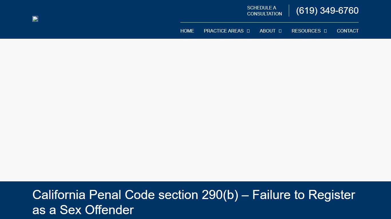 San Diego Failure to Register as a Sex Offender – California Penal Code section 290(b) Failure to Register as a Sex Offender| Law Offices of Anna R. Yum