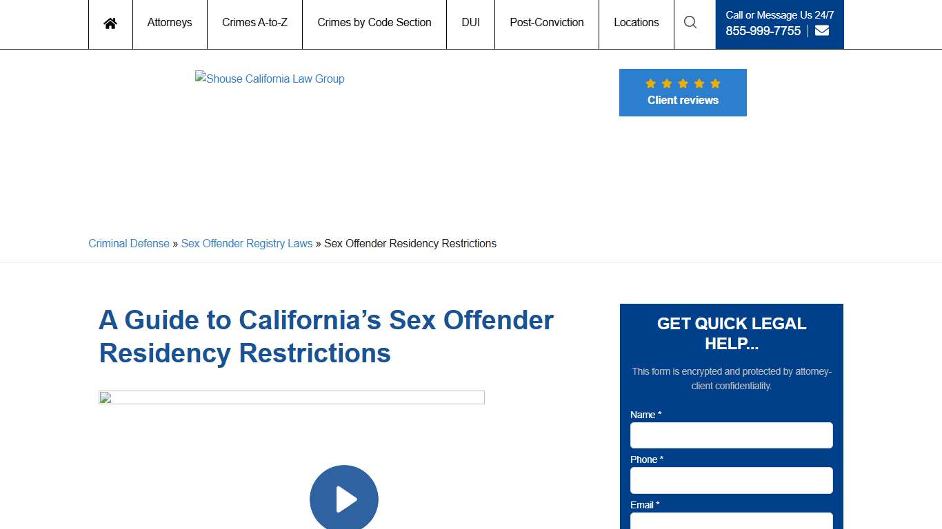 A Guide to California's Sex Offender Residency Restrictions