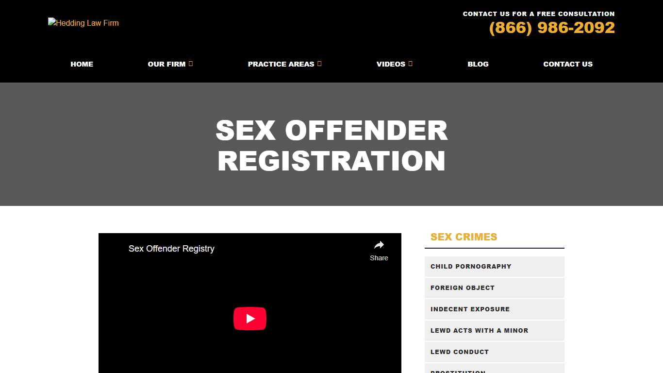 Three-Tier Sex Offender Registration System